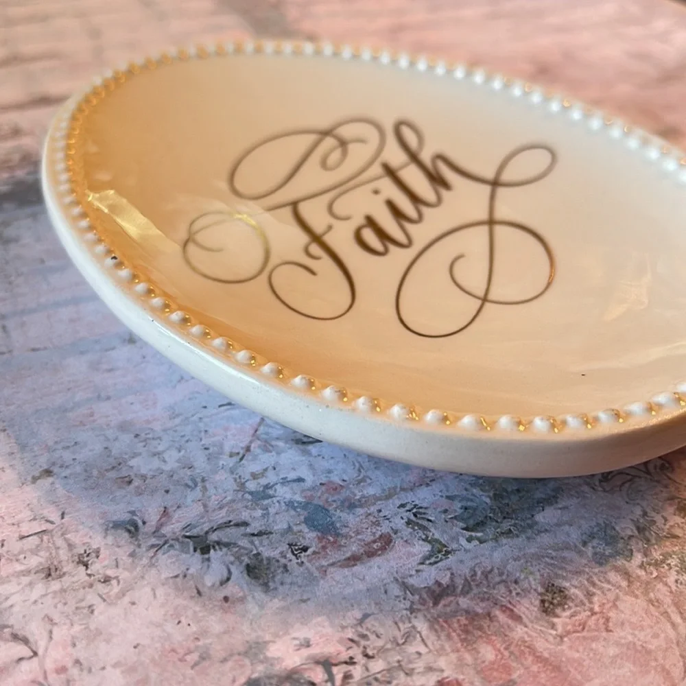 Two’s Company Faith Trinket Tray